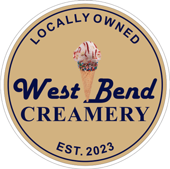 Logo for the West Bend Creamery. Locally owned in West Bend, Wisconsin.