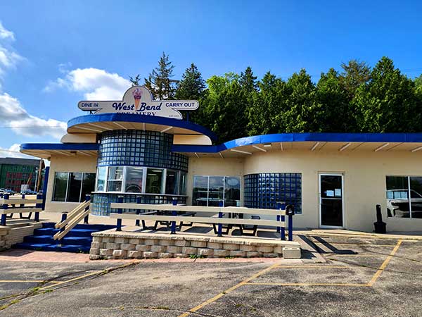 West Bend Creamery building. Locally owned in West Bend, Wisconsin.